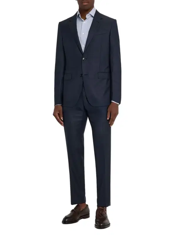 Men's Tonal Stripe Wool Two-Piece Suit
