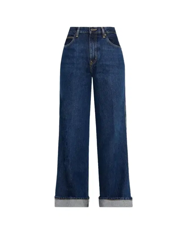 The Cuffed Wide Jeans