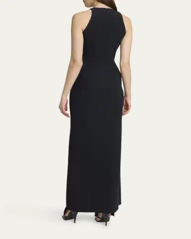 Givenchy Draped High-Neck Maxi Dress | Thumbnail 3 Givenchy Draped High-Neck Maxi Dress | Thumbnail 3