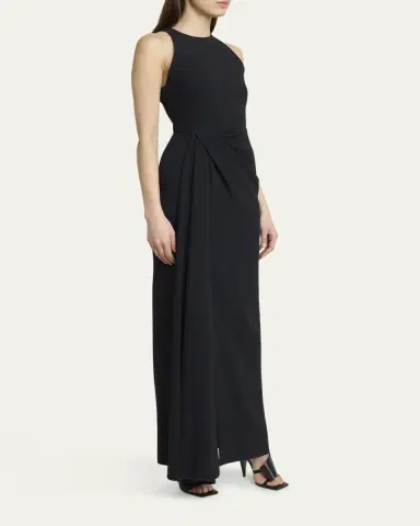 Givenchy Draped High-Neck Maxi Dress | Thumbnail 4 Givenchy Draped High-Neck Maxi Dress | Thumbnail 4
