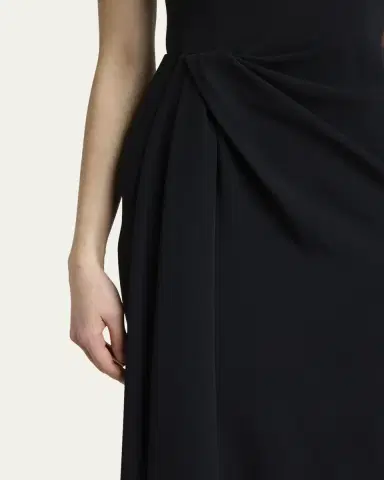 Givenchy Draped High-Neck Maxi Dress | Thumbnail 5 Givenchy Draped High-Neck Maxi Dress | Thumbnail 5