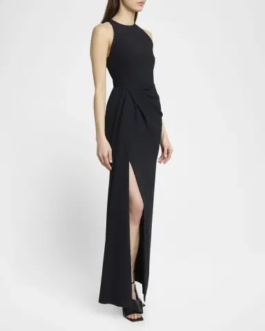 Givenchy Draped High-Neck Maxi Dress | Thumbnail 8 Givenchy Draped High-Neck Maxi Dress | Thumbnail 8