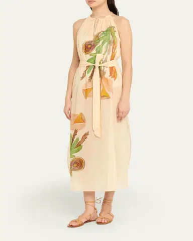 Ulla Johnson Elara Sleeveless Sun Dress Coverup | Thumbnail 4 Ulla Johnson Elara Sleeveless Sun Dress Coverup | Thumbnail 4