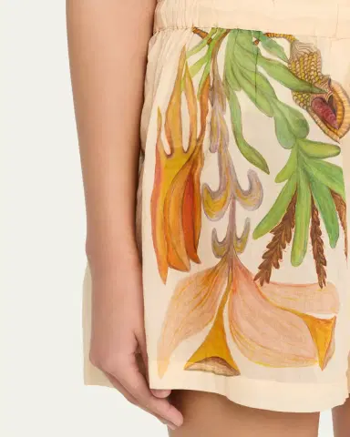 Ulla Johnson Water Blossoms Bijou Coverup Shorts | Thumbnail 5 Ulla Johnson Water Blossoms Bijou Coverup Shorts | Thumbnail 5