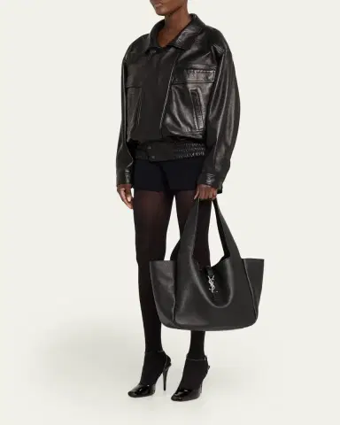 Saint Laurent Le 5 À 7 Bea YSL Tote Bag in Deer Leather | Thumbnail 10 Saint Laurent Le 5 À 7 Bea YSL Tote Bag in Deer Leather | Thumbnail 10