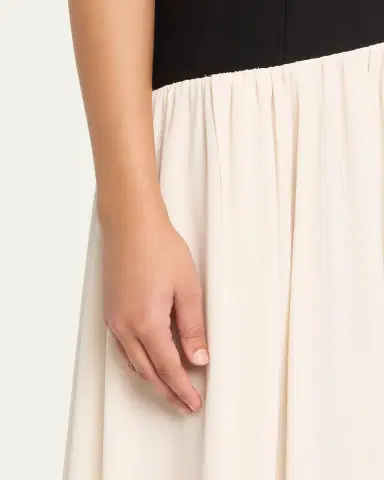 Ronny Kobo Ballad Strapless Two-Tone Mixed Media Maxi Dress | Thumbnail 5