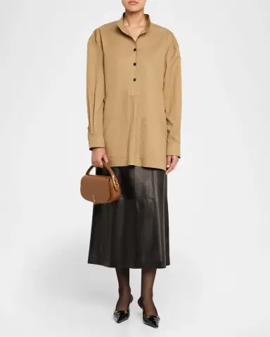 Saint Laurent Voltaire YSL Top-Handle Bag in Leather | Thumbnail 9 Saint Laurent Voltaire YSL Top-Handle Bag in Leather | Thumbnail 9