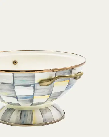 MacKenzie-Childs Sterling Check Enamel Almost Everything Bowl | Thumbnail 2 MacKenzie-Childs Sterling Check Enamel Almost Everything Bowl | Thumbnail 2