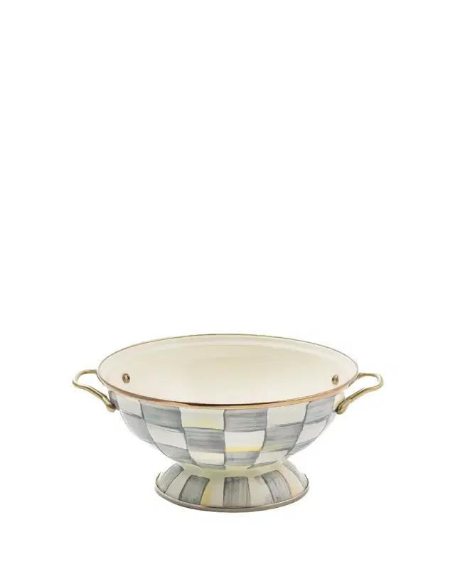 Sterling Check Enamel Almost Everything Bowl