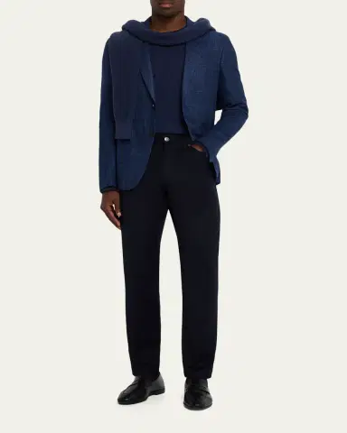 Zegna Men's Textured Winter Crossover Blazer | Thumbnail 2