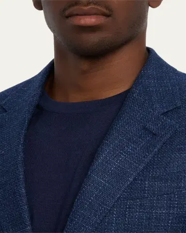 Zegna Men's Textured Winter Crossover Blazer | Thumbnail 5