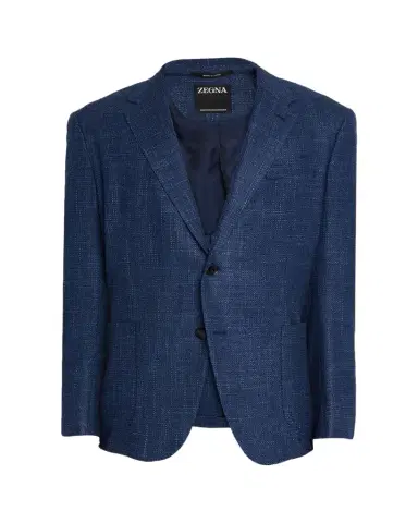 Zegna Men's Textured Winter Crossover Blazer | Thumbnail 1