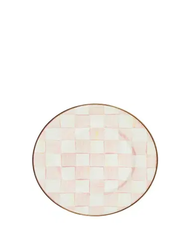MacKenzie-Childs Rosy Check Enamel Salad/Dessert Plate | Thumbnail 1
