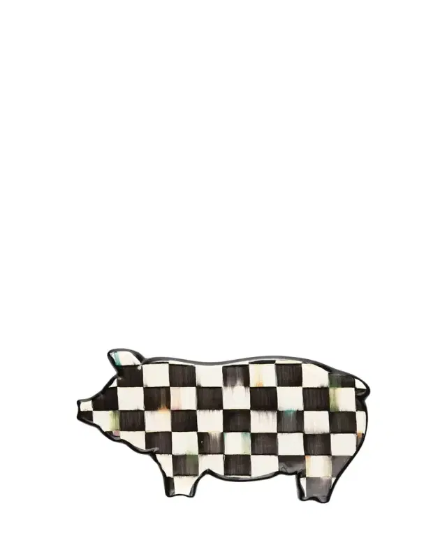 MacKenzie-Childs 10" Courtly Check Pig Trivet
