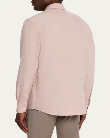 ZEGNA Men's Cashco Classic-Fit Sport Shirt | Thumbnail 8 ZEGNA Men's Cashco Classic-Fit Sport Shirt | Thumbnail 8