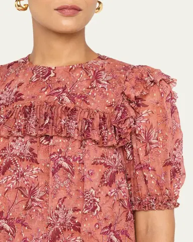 Ulla Johnson Jodie Puff-Sleeve Blouse | Thumbnail 5 Ulla Johnson Jodie Puff-Sleeve Blouse | Thumbnail 5
