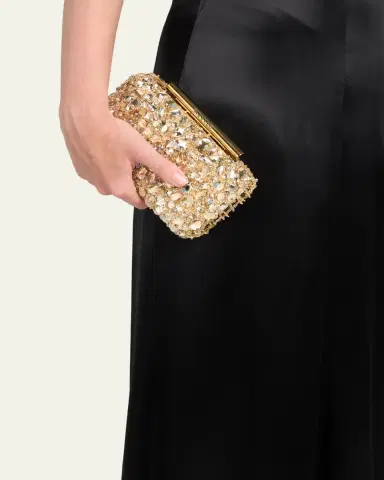 Alexander McQueen Bead & Crystal T-Bar Clutch Bag | Thumbnail 2 Alexander McQueen Bead & Crystal T-Bar Clutch Bag | Thumbnail 2