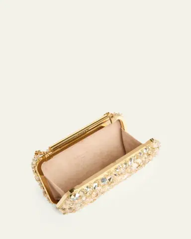 Alexander McQueen Bead & Crystal T-Bar Clutch Bag | Thumbnail 4 Alexander McQueen Bead & Crystal T-Bar Clutch Bag | Thumbnail 4
