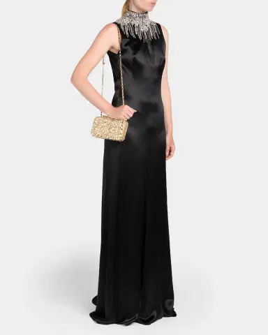 Alexander McQueen Bead & Crystal T-Bar Clutch Bag | Thumbnail 9 Alexander McQueen Bead & Crystal T-Bar Clutch Bag | Thumbnail 9