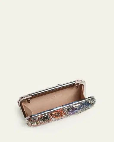 Alexander McQueen Bead & Crystal T-Bar Clutch Bag | Thumbnail 4