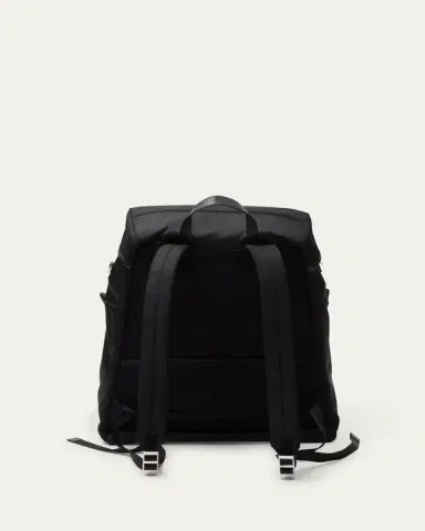 Prada Men's Re-Nylon and Leather Backpack | Thumbnail 3 Prada Men's Re-Nylon and Leather Backpack | Thumbnail 3