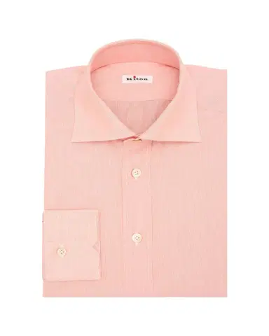 Kiton Men's Cotton Fineline Stripe Dress Shirt | Thumbnail 1