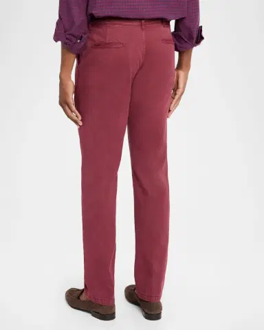 Kiton Men's Straight Fit Flat-Front Pants | Thumbnail 2