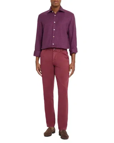 Kiton Men's Straight Fit Flat-Front Pants | Thumbnail 1