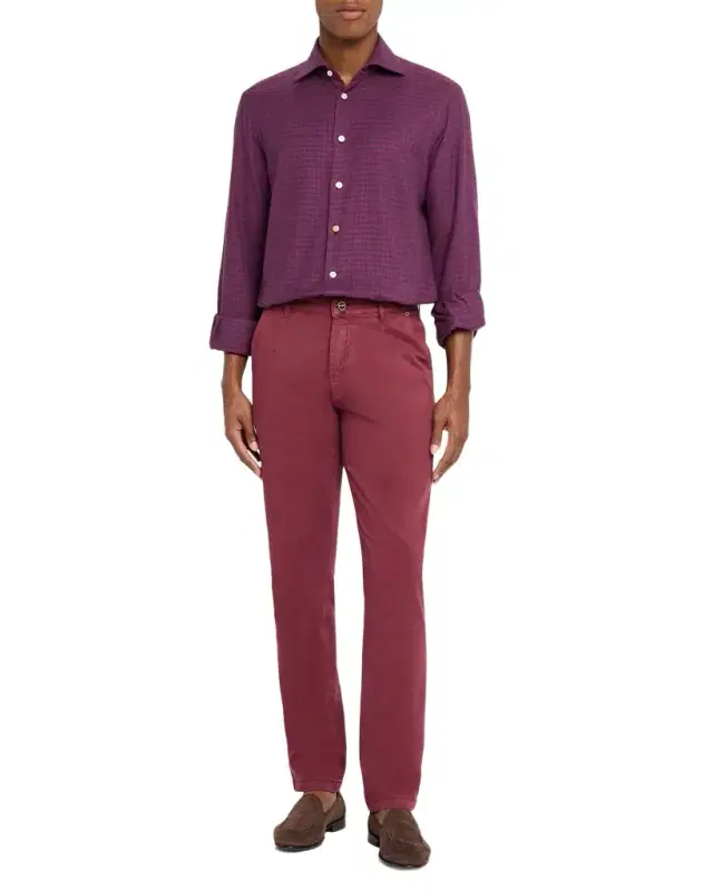 Men's Straight Fit Flat-Front Pants
