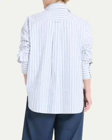 TWP Big Joe Striped Cotton Button-Front Shirt | Thumbnail 3 TWP Big Joe Striped Cotton Button-Front Shirt | Thumbnail 3