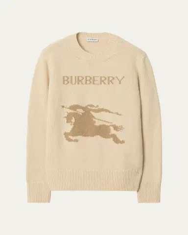 Burberry EKD Wool-Cashmere Crewneck Sweater | Thumbnail 5