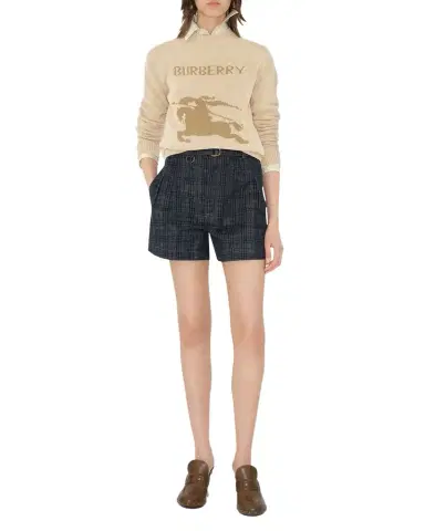 Burberry EKD Wool-Cashmere Crewneck Sweater | Thumbnail 1