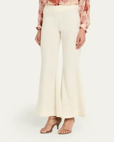 ALIX OF BOHEMIA Farah Alabaster Flare Trousers | Thumbnail 4