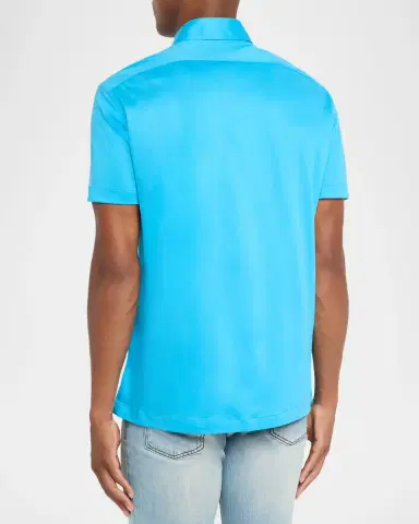 Kiton Men's Cotton Classic-Fit Polo Shirt | Thumbnail 2