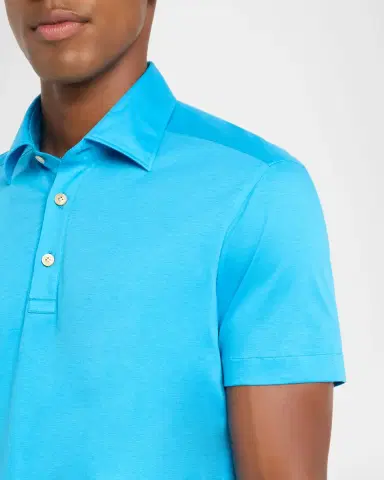 Kiton Men's Cotton Classic-Fit Polo Shirt | Thumbnail 4