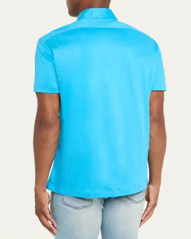 Kiton Men's Cotton Classic-Fit Polo Shirt | Thumbnail 7