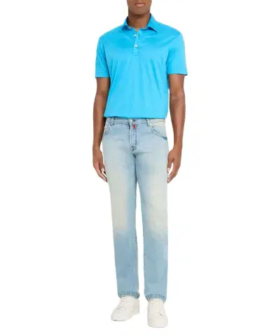 Kiton Men's Cotton Classic-Fit Polo Shirt | Thumbnail 1