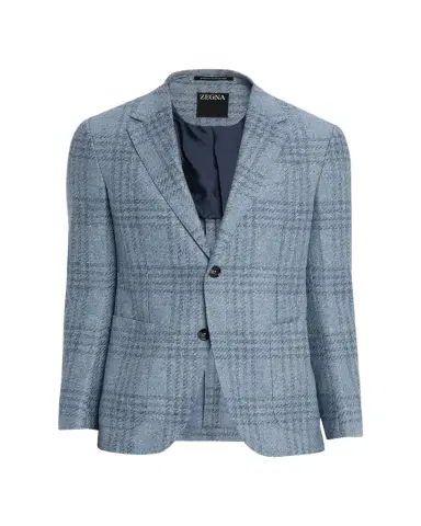Zegna Men's Maxi-Plaid Woven Patch-Pocket Sport Coat | Thumbnail 1 Zegna Men's Maxi-Plaid Woven Patch-Pocket Sport Coat | Thumbnail 1
