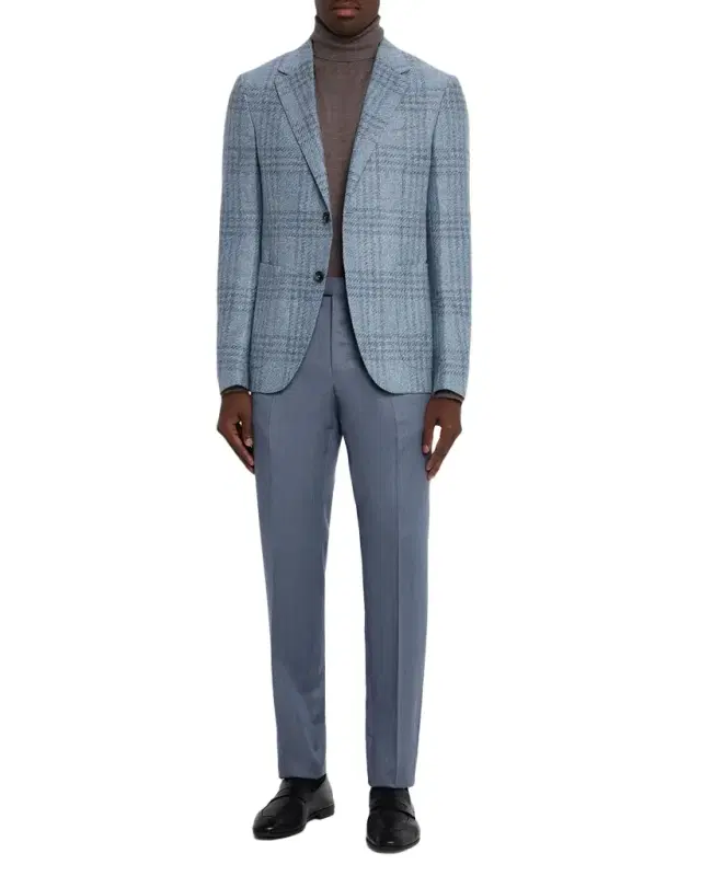 ZEGNA Men's Maxi-Plaid Woven Patch-Pocket Sport Coat