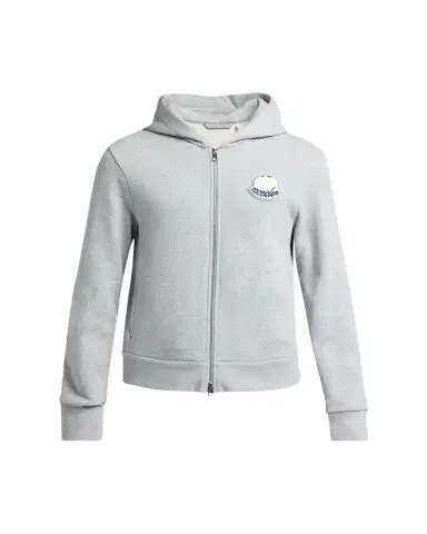 Moncler Men's Chenille-Logo Full-Zip Hoodie | Thumbnail 1 Moncler Men's Chenille-Logo Full-Zip Hoodie | Thumbnail 1