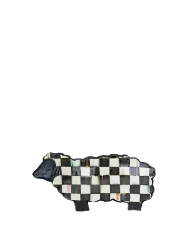 MacKenzie-Childs 13.75" Courtly Check Sheep Serving Board | Thumbnail 1