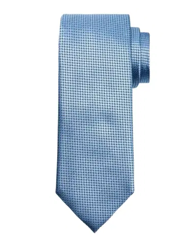 Zegna Men's Micro-Geometric Jacquard Silk Tie | Thumbnail 1