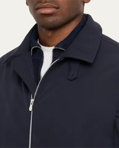 Brunello Cucinelli Men's Nylon Full-Zip Blouson Jacket | Thumbnail 5 Brunello Cucinelli Men's Nylon Full-Zip Blouson Jacket | Thumbnail 5
