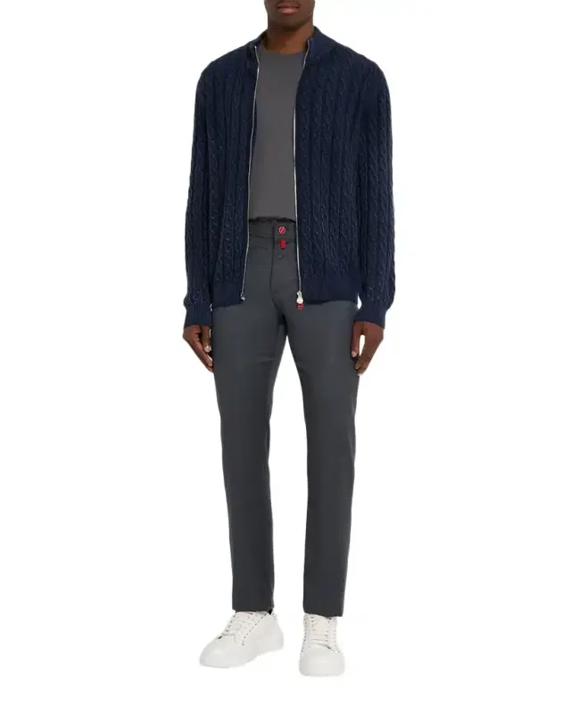 Men's Wool Straight Fit Five-Pocket Pants