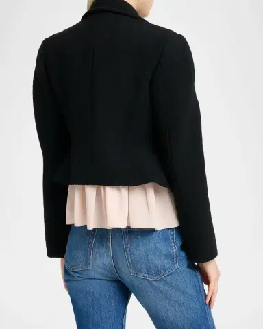 Chloé Double-Breasted Wool Bouclette Crop Jacket | Thumbnail 7 Chloé Double-Breasted Wool Bouclette Crop Jacket | Thumbnail 7