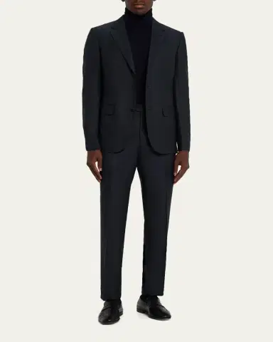 Zegna Men's Wool Woven Plaid Two-Piece Suit | Thumbnail 2 Zegna Men's Wool Woven Plaid Two-Piece Suit | Thumbnail 2