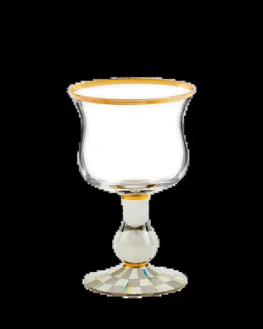MacKenzie-Childs Sterling Check Wine Glass | Thumbnail 2