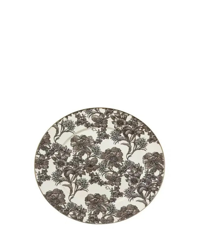MacKenzie-Childs Sterling English Garden Enamel Serving Platter