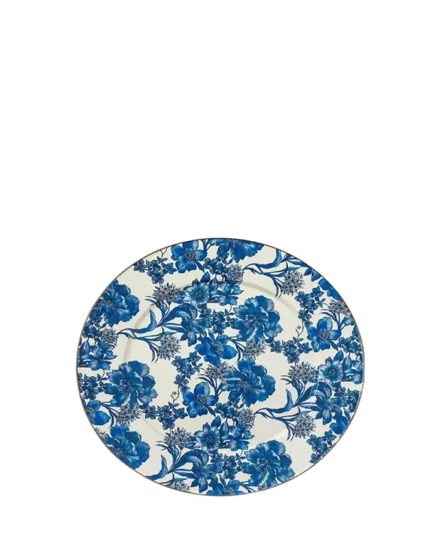 MacKenzie-Childs English Garden Enamel Serving Platter Royal