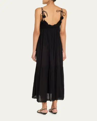 Ulla Johnson Linnea Crochet-Trim Midi Sun Dress Coverup | Thumbnail 3 Ulla Johnson Linnea Crochet-Trim Midi Sun Dress Coverup | Thumbnail 3
